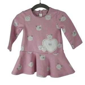 Mayoral Girls‎ NWOT 4-6M Dress Cat Spring Easter Heart